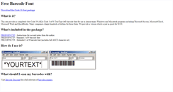 Desktop Screenshot of free-barcode-font.com