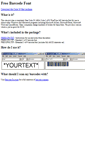 Mobile Screenshot of free-barcode-font.com