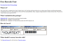 Tablet Screenshot of free-barcode-font.com